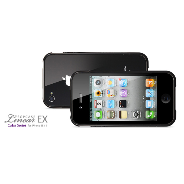【iPhone4S/4 ケース】SGP Case Linear EX Color Series [Soul Black]goods_nameサブ画像