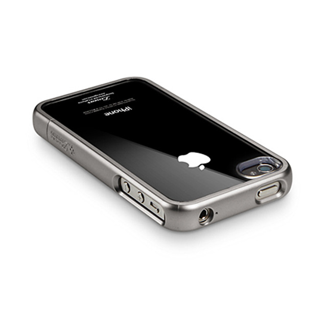 【iPhone4S/4 ケース】SGP Case Linear Crystal Series [Gun Metal]