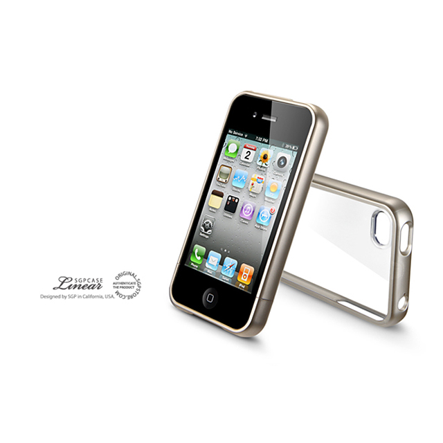 【iPhone4S/4 ケース】SGP Case Linear Crystal Series [Champagne Gold]goods_nameサブ画像