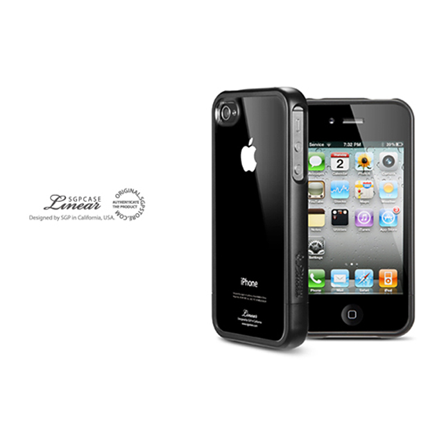 【iPhone4S/4 ケース】SGP Case Linear Crystal Series [Smooth Black]goods_nameサブ画像