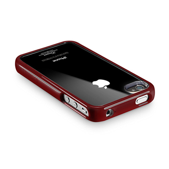 【iPhone4S/4 ケース】SGP Case Linear Crystal Series [Dante Red]
