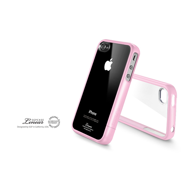【iPhone4S/4 ケース】SGP Case Linear Crystal Series [Sherbet Pink]サブ画像
