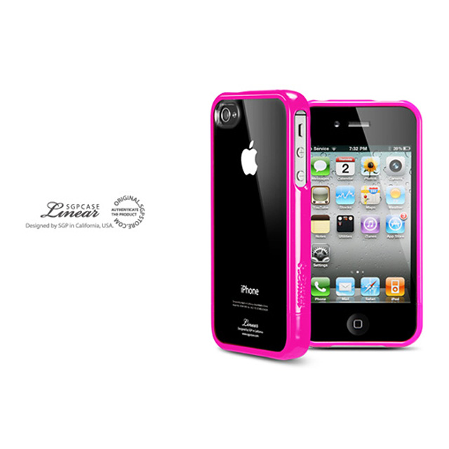 【iPhone4S/4 ケース】SGP Case Linear Crystal Series [Fantasia Hot Pink]goods_nameサブ画像