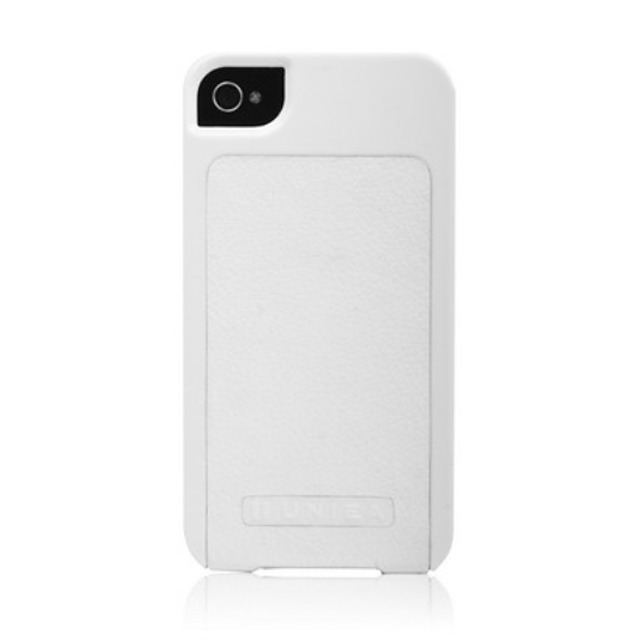 【iPhone4S/4 ケース】UNIEA ユースーツ フォリオ プレミアム エグゼクティブ レザーハードフリップケース グロッシーホワイト usufp-ip4-white
