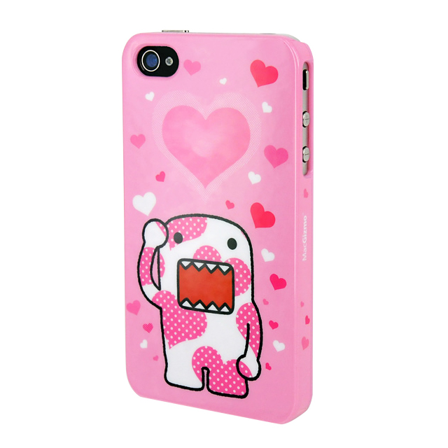 Kawaii Domo-kun iPhone 4S/4 Case 水玉ピンクgoods_nameサブ画像