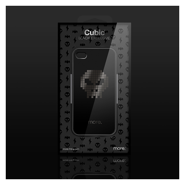 Cubic Black Exclusive for iPhone 4/4S Skull/スカルサブ画像