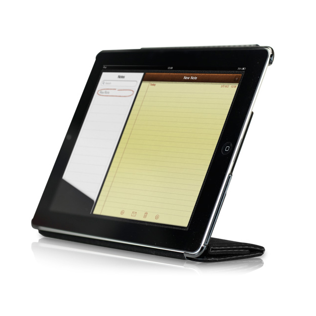 【iPad(第3世代/第4世代) iPad2 ケース】CarbonLook with Front cover for iPad (第3世代)/iPad 2 ブラックgoods_nameサブ画像