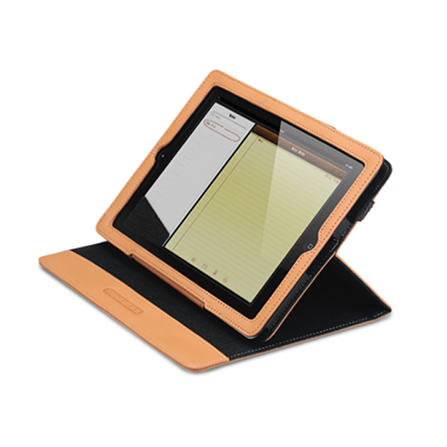 【iPad(第3世代/第4世代) iPad2 ケース】TUNEFOLIO for iPad (第3世代)/iPad 2 ブラックサブ画像