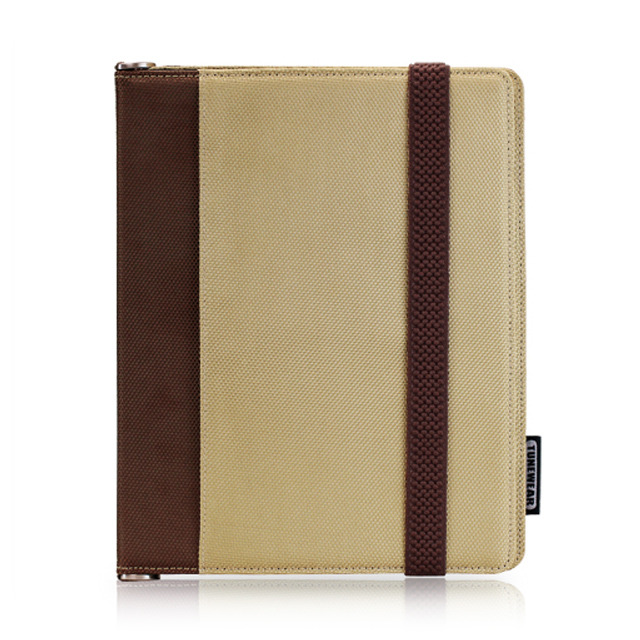 【iPad(第3世代/第4世代) iPad2 ケース】TUNEFOLIO URBAN for iPad (第3世代)/iPad 2 Cream/Brown