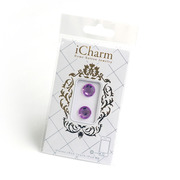 iCharm Home Button Accessory (Purple)