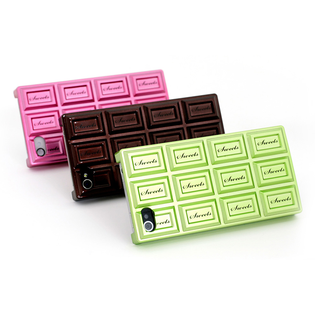 SweetsCase for iPhone4/4S ”Chocolate Hard”(BlueMetalic)サブ画像