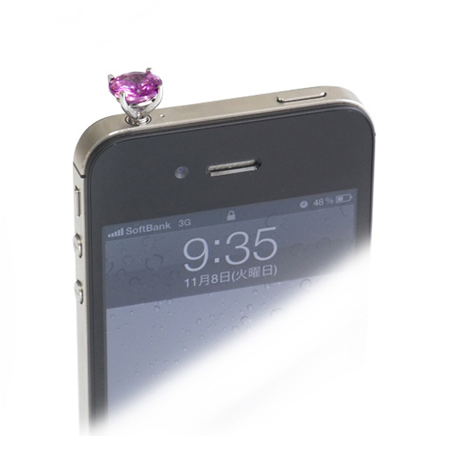 iCharm EarphoneJackAccessory ”Jewelry”(Clear)サブ画像