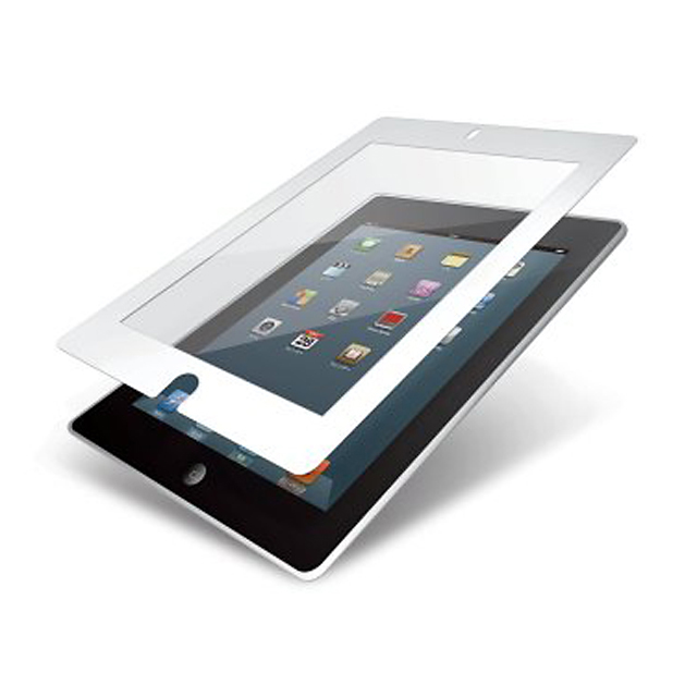 iPad(第3世代)/保護フィルム/気泡レス/皮脂汚れ防止/ホワイトサブ画像