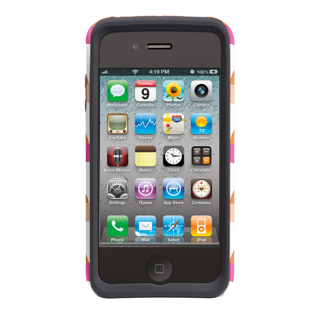 Case-Mate iPhone 4S / 4 Hybrid Tough Case, ”I Make My Case” Fiesta Scoop Orange Crushサブ画像