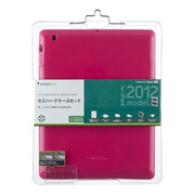 【iPad(第3世代)】iPad用セミハードケースセット (ピン...