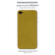 【iPhone4S/4 ケース】BADSMAKESGOODS レザーカバー (Mint,Green)