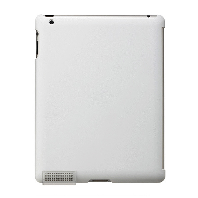 【iPad(第3世代/第4世代) ケース】iPad用スマートバックカバー(ラバーホワイト)
