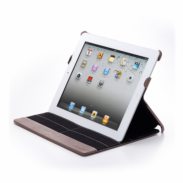 【iPad(第3世代/第4世代) ケース】iPad用スマートレザーシェル(ベージュホワイト)サブ画像