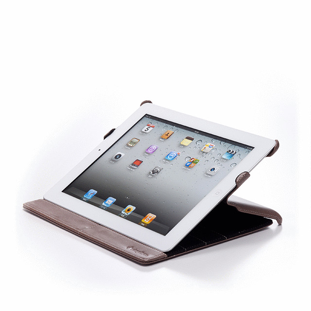 【iPad(第3世代/第4世代) ケース】iPad用スマートレザーシェル(ブラック)サブ画像
