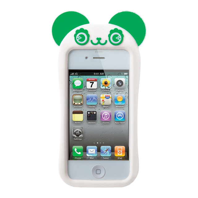 【限定】【iPhone4S/4 ケース】GANBA PANDA (Green)