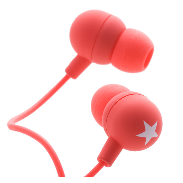 inner headphones Star-Red/White