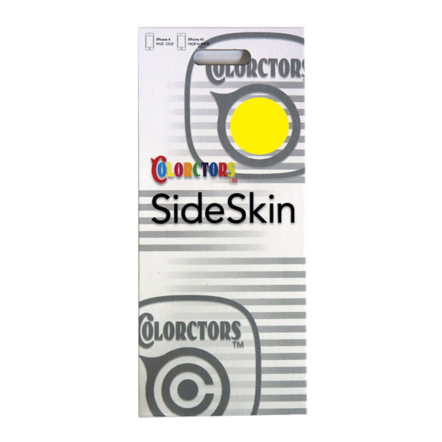 【iPhone4S/4】COLORCTORS Side Skin YELLOWサブ画像
