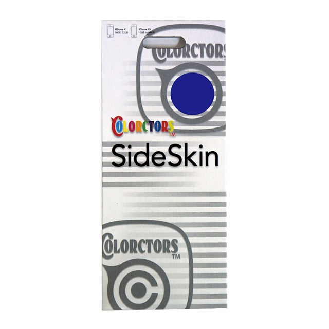 【iPhone4S/4】COLORCTORS Side Skin BLUEサブ画像