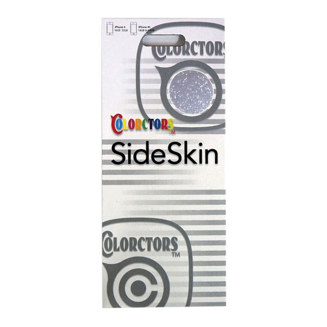 【iPhone4S/4】COLORCTORS Side Skin SILVER(ラメ)サブ画像
