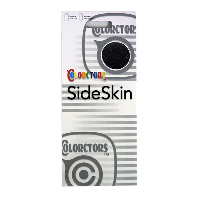 【iPhone4S/4】COLORCTORS Side Skin BLACK(ラメ)サブ画像