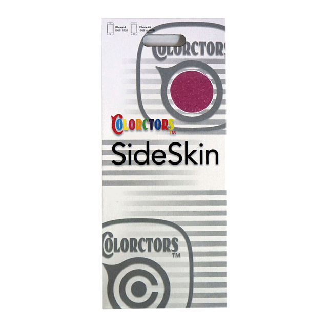 【iPhone4S/4】COLORCTORS Side Skin MAGENTA(ラメ)サブ画像