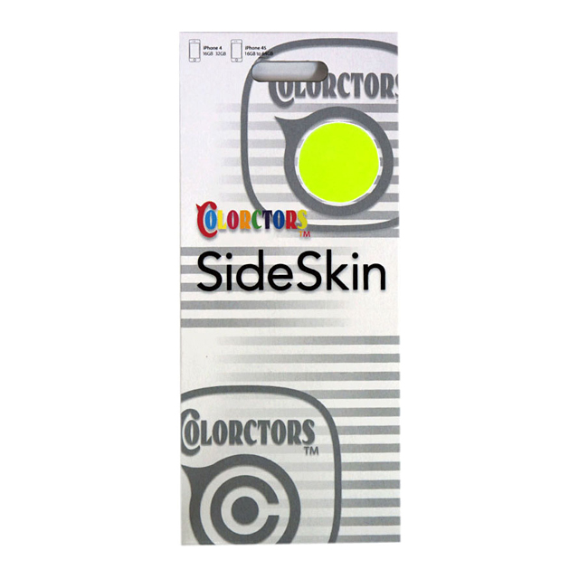 【iPhone4S/4】COLORCTORS Side Skin LEMON(蛍光)goods_nameサブ画像