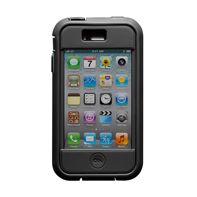 【iPhone4S/4 ケース】Case-Mate iPhone 4S / 4 Phantom Case, Cool Grey/Turquoisegoods_nameサブ画像