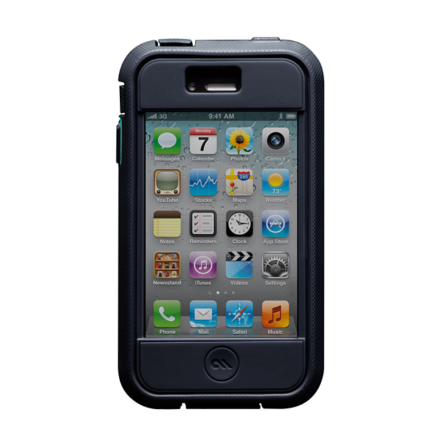 【iPhone4S/4 ケース】Case-Mate iPhone 4S / 4 Phantom Case, Navy/Aquaサブ画像