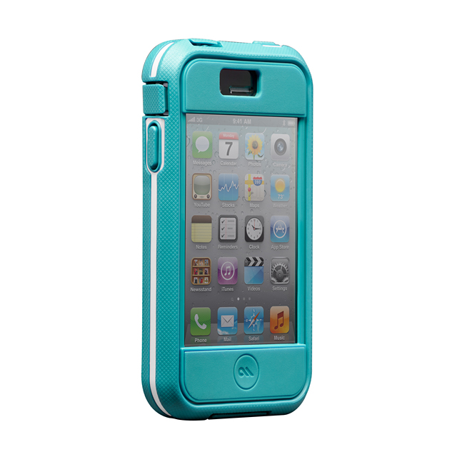 【iPhone4S/4 ケース】Case-Mate iPhone 4S / 4 Phantom Case, Aqua/Whiteサブ画像