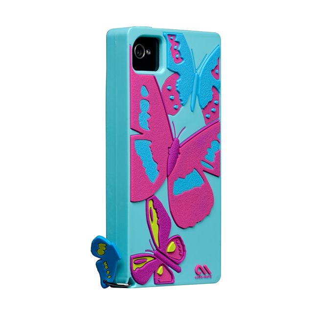 iPhone 4S / 4 Creatures： Delight Cupcake, Butterflies - Turquoiseサブ画像