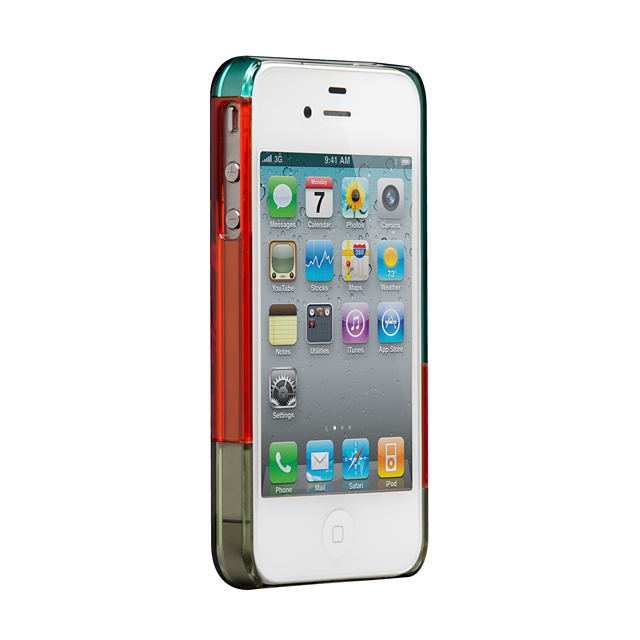 【iPhone4S/4 ケース】Colorways Case, Teal/Tangerine Tango/Sage? サブ画像