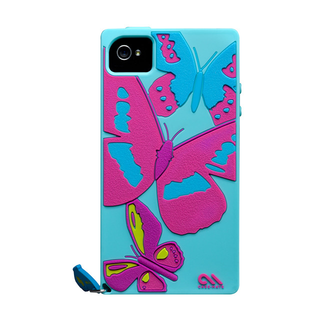 iPhone 4S / 4 Creatures： Delight Cupcake, Butterflies - Turquoise