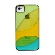 【iPhone4S/4 ケース】Colorways Case, Lime/Yellow/Turquoise