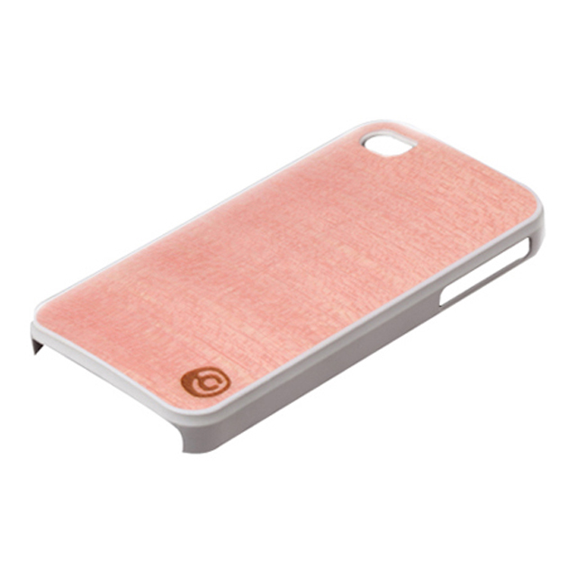 【iPhone4S/4 ケース】Real wood case Vivid Amapa Pink Whiteサブ画像