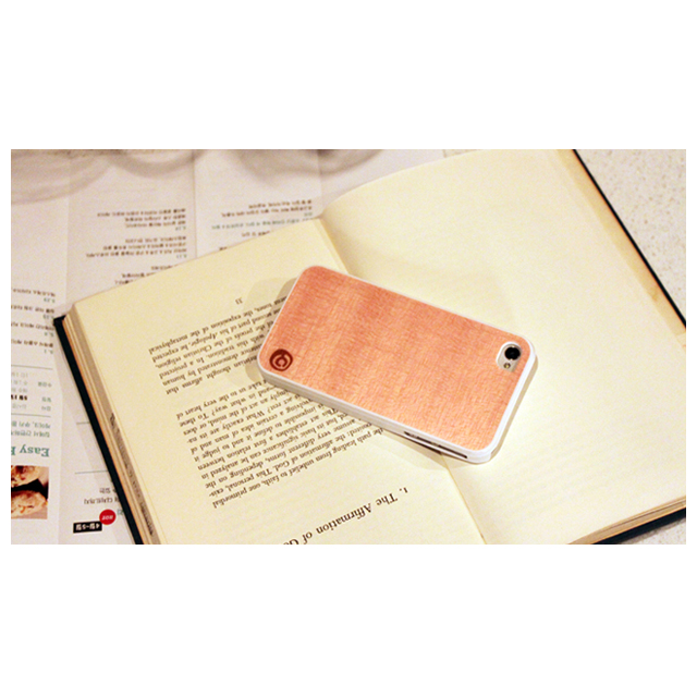 【iPhone4S/4 ケース】Real wood case Vivid Amapa Pink Whitegoods_nameサブ画像
