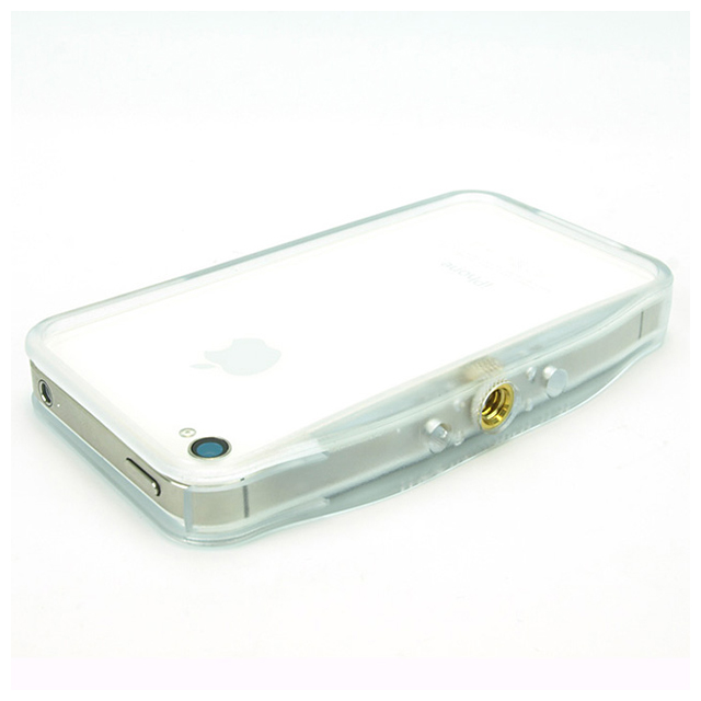 三脚穴搭載型iPhone4S/4用バンパー『Tripod pro adaprtor bumper』(クリア)サブ画像