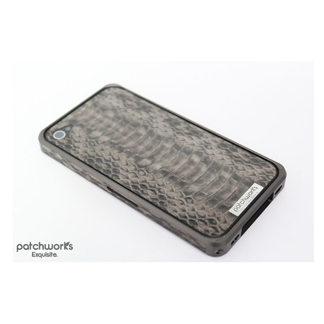 Alloy X Leather Bumper for iPhone 4/4S - Titaniumサブ画像