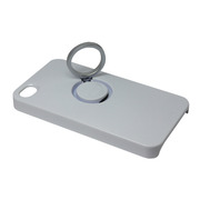 【iPhone4S/4 ケース】CDN スタンド付ハードケース Circletサークレット (White)