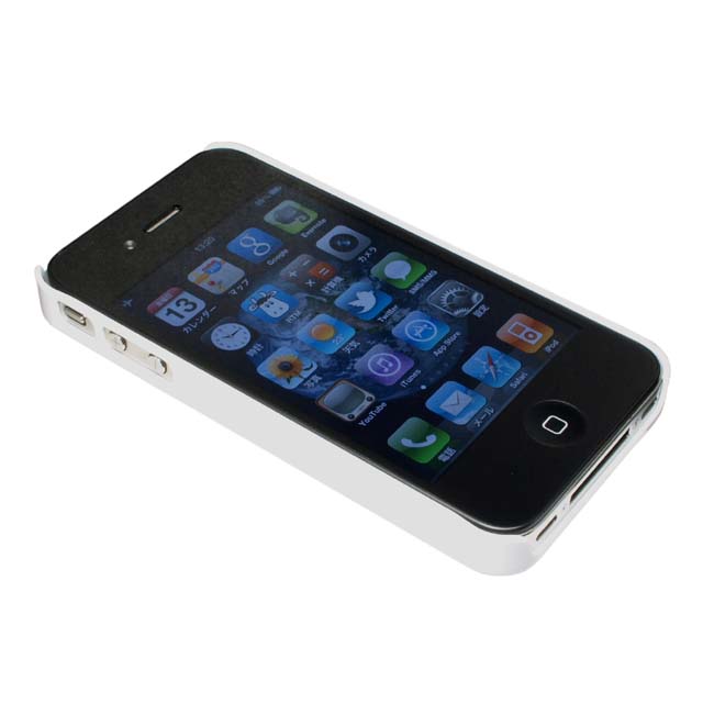 【iPhone4S/4 ケース】CDN スタンド付ハードケース Circletサークレット (White)サブ画像