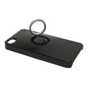 【iPhone4S/4 ケース】CDN スタンド付ハードケース Circletサークレット (Black)