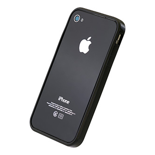 フラットバンパーセット for iPhone4S/4(ブラック)