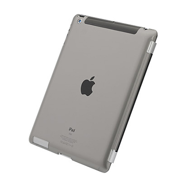 【iPad(第3世代/第4世代) iPad2 ケース】エアージャケットセット(クリアブラック)