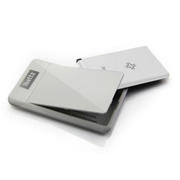 iBattz Mojo Removable  Power Card Wallet -White