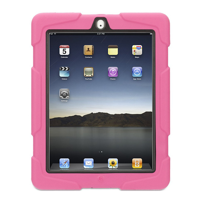 【iPad(第3世代) iPad2 ケース】Griffin Technology Survivor for iPad 2, Pink,Black,Black