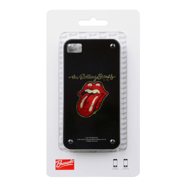 【iPhone4S/4 ケース】The Rolling Stones Vintage Classic Tongue Black iPhone4/4S Caseサブ画像